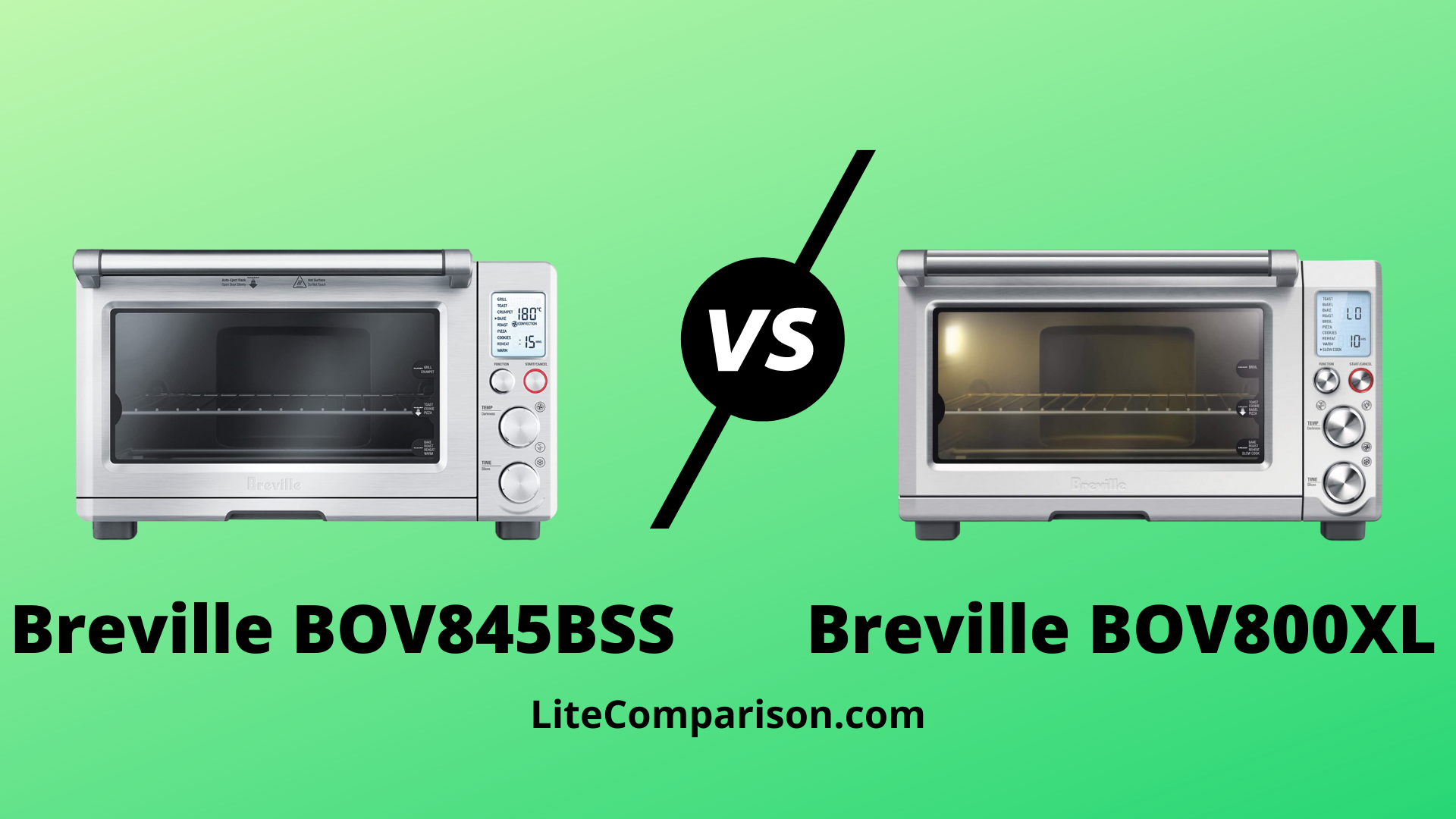Breville BOV845BSS vs BOV800XL Breville BOV845BSS vs BOV800XL
